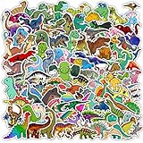 恐竜ステッカー100枚、ティーン向け美しいビニールデカール ノートパソコン 水筒 スーツケース スケートボード (恐竜)