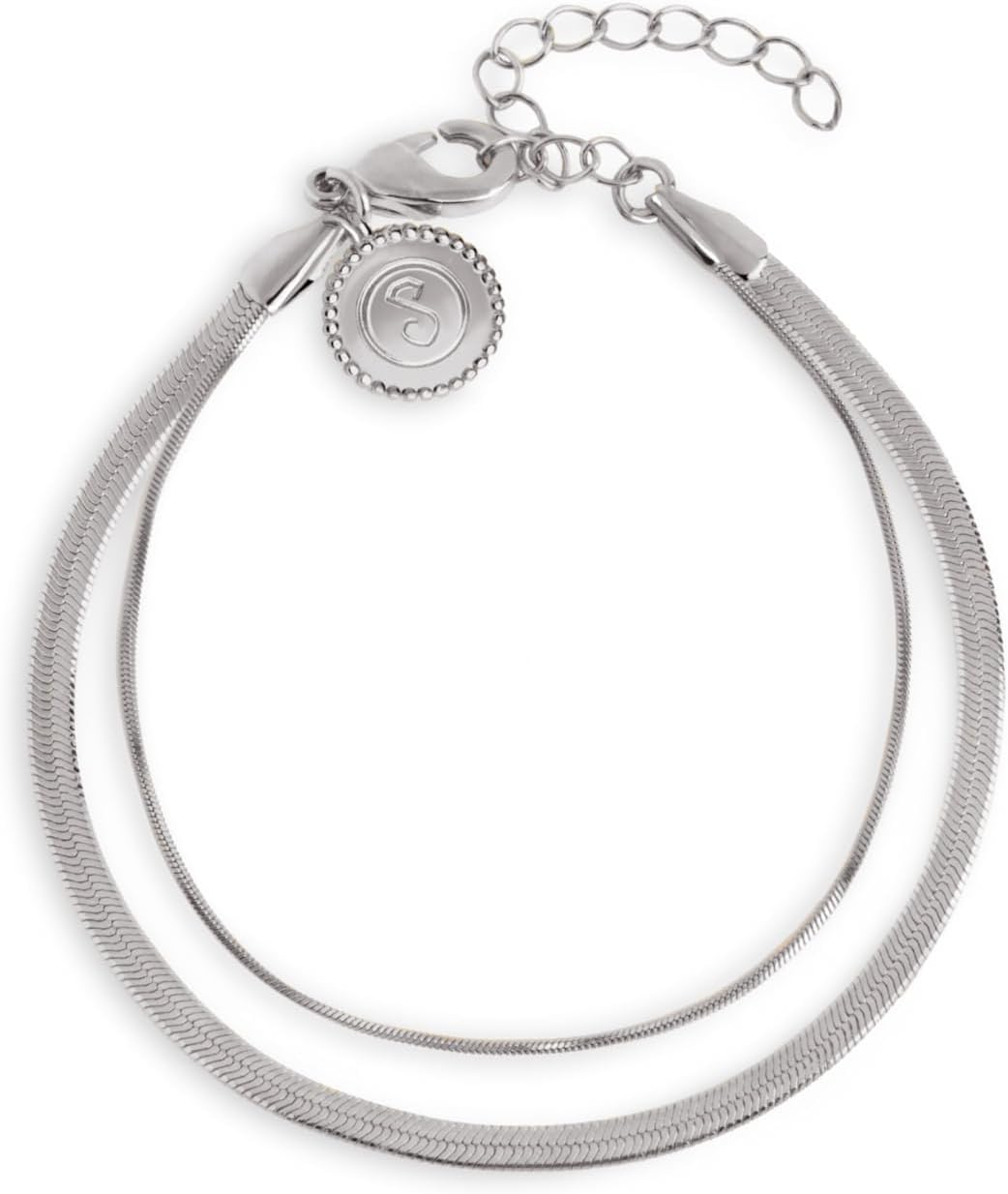 Double Lisse Tail Stainless Steel Bracelet