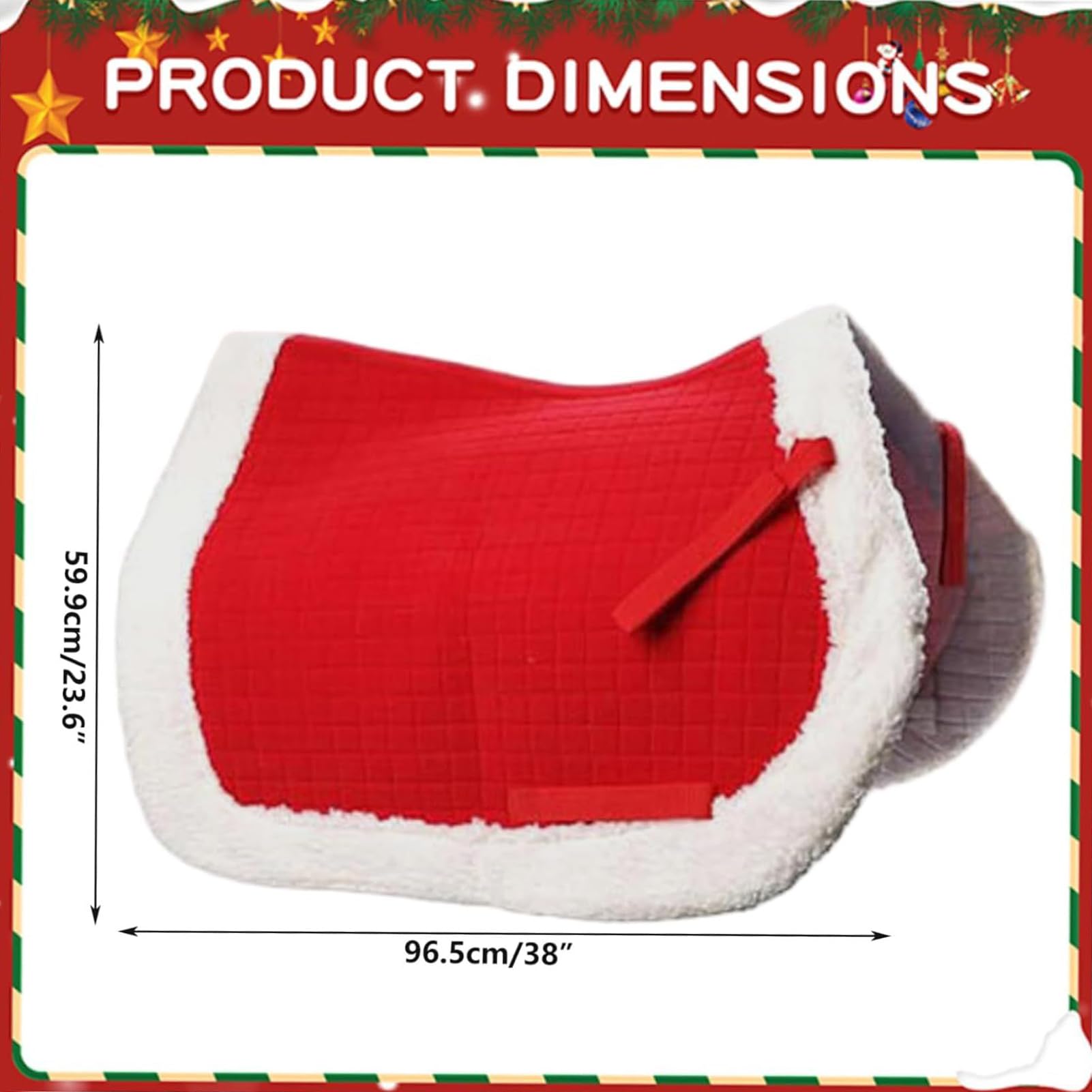 Generisch Cappello con Babbo Natale, copricapo natalizio, per gli amanti degli animali, per feste e feste
