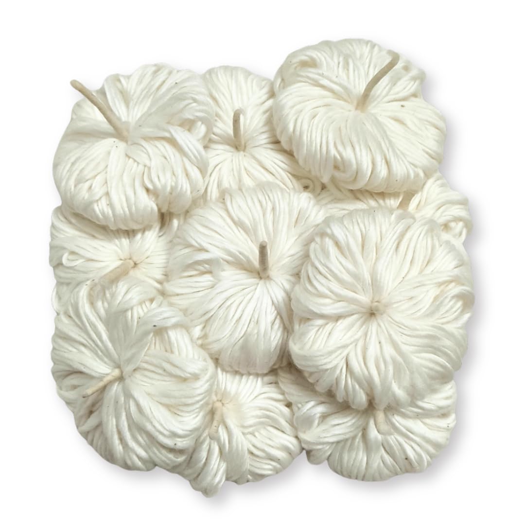 365 Days Cotton Vattulu for Karthika Masam (Set of 10) | Deepam Cotton Thiri Wicks Batti for Daily Pooja & Temple-image-34