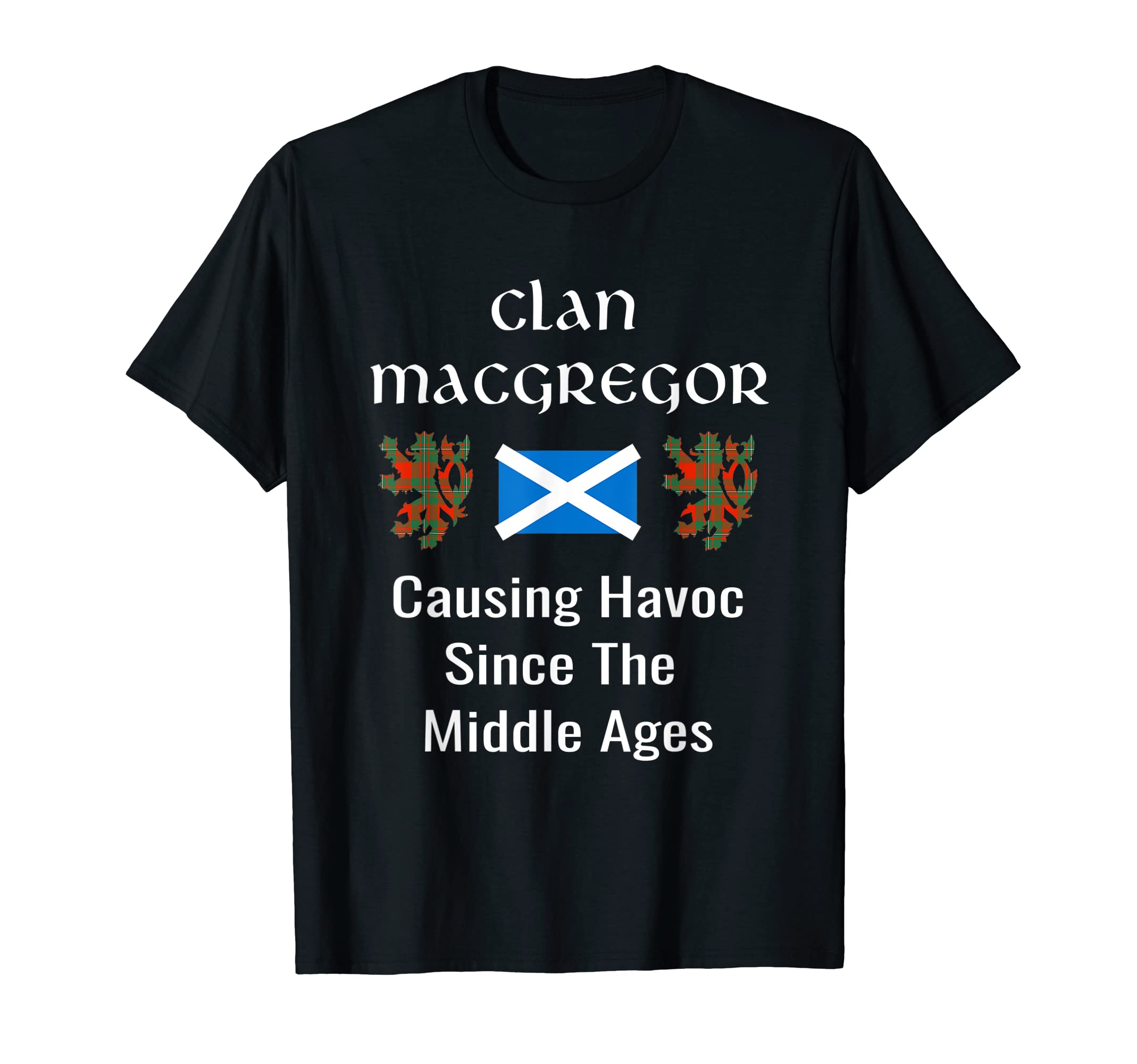 Mrpotts73 Scottish LionClan Macgregor Tartan Scottish Family Name Scotland Pride T-ShirtOEKO-TEX STANDARD 100