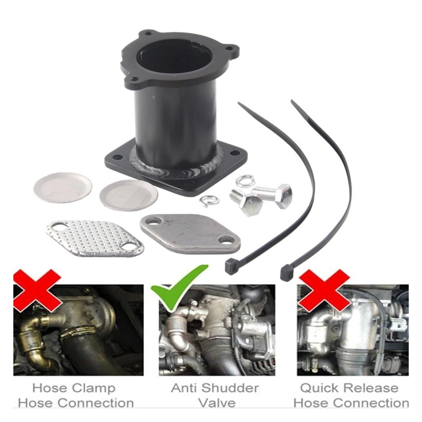 Valvola EGR Ricircolo Gas Scarico Tappi Adattatori Kit Di Rimozione Tappi Radiatore E Termostato Per BMW Serie 1 3 5 7