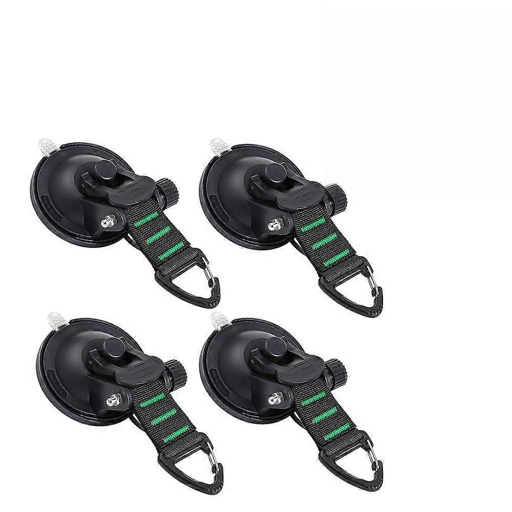Joyhappst Image Color Heavy Duty Suction Cups 4 Pieces With Hooks Upgraded Car Camping Tie Down Suction Cup Camping Tarp Accessory With Securing Hook Strong Power Compatibl