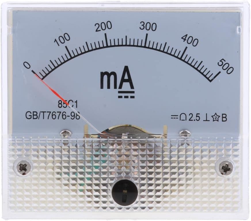 Fashion My Day® DC Ammeter Analog Panel Meter Amp Meter Current Gauge Pointer Type 0-500mA | Home & Garden | Tools | Measuring & Layout Tools | Meters Sensors & Probes'