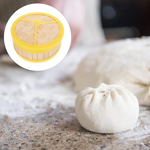 Miniatura 9 de DOITOOL Cesta de vapor de bambú, cocina china con tapa para cocinar albóndigas pescado verduras Dim Sum Bao pan arroz carne pescado 5 pulgadas vapor