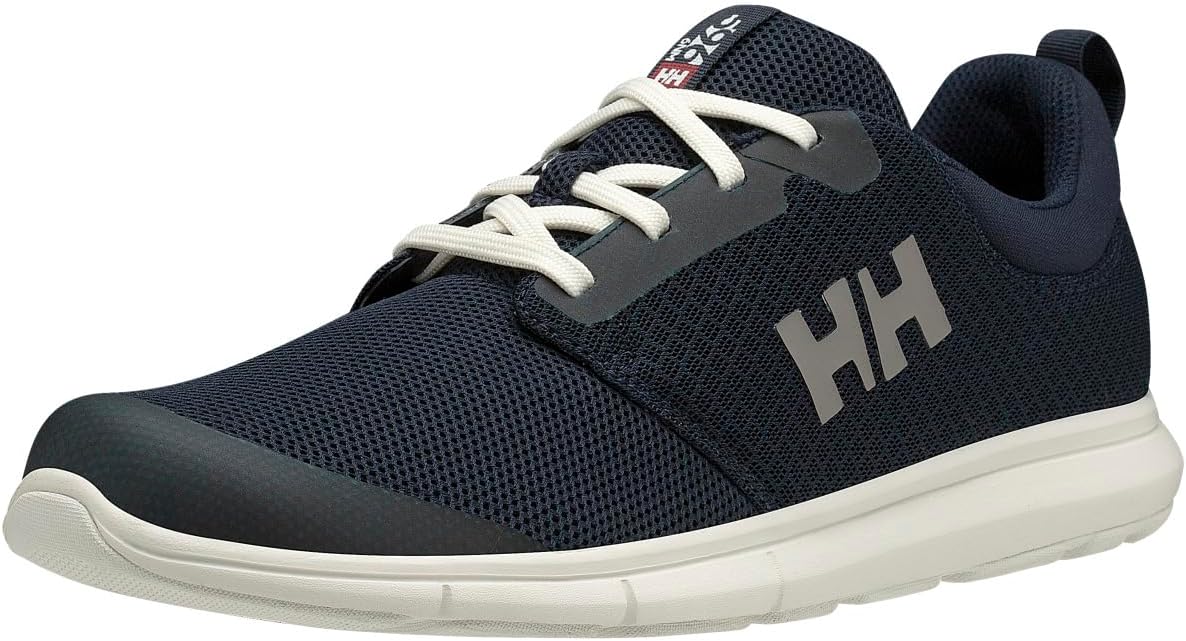 Helly Hansen Men's Feathering Shoes - Breathable Sailing Sneakers - Non-Marking Boat Footwear - Cushioned Shoes - Non-Marking Rubber Sole - Breathable Design with Lightweight Construction