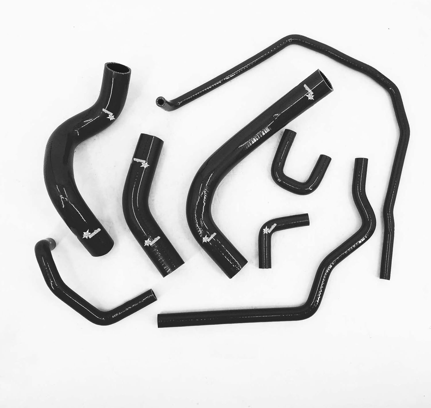 Fit 2004-2014 Nissan Titan Armada Infiniti QX56 5.6L V8 Silicone Radiator Coolant Hose Kit 3-Plyer Black