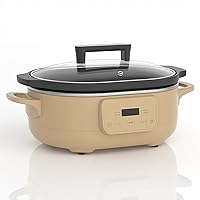 Vista 1 de MAGNIFIQUE Olla de Cocción Lenta Programable de 6 Cuartos con Recipiente Antiadherente Saludable Extraíble - Pequeño Electrodoméstico de Cocina