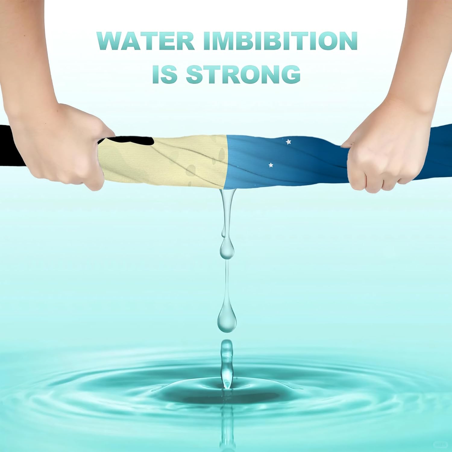 Black Cat Moon Hand Towels Set of 2, Halloween Fingertip Polyester Cotton Soft Bath Towels for Bathroom Kitchen Hotel Spa, 14"X28" - Image 4