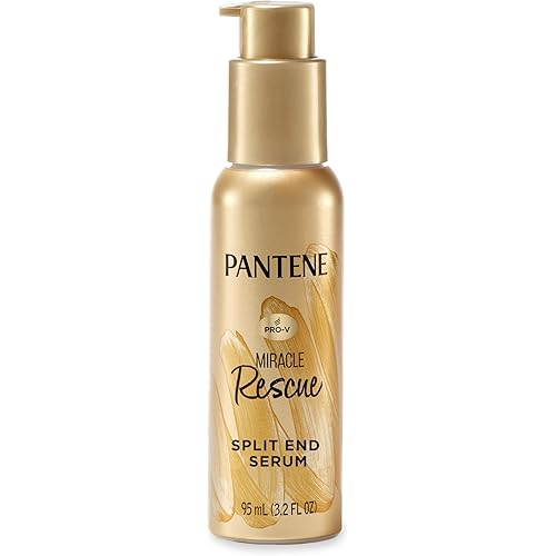 Pantene Hair Serum, Split Ends Hair Treatment, Hair Serum for Frizzy and Damaged Hair, Miracle Rescue, 3.2 oz