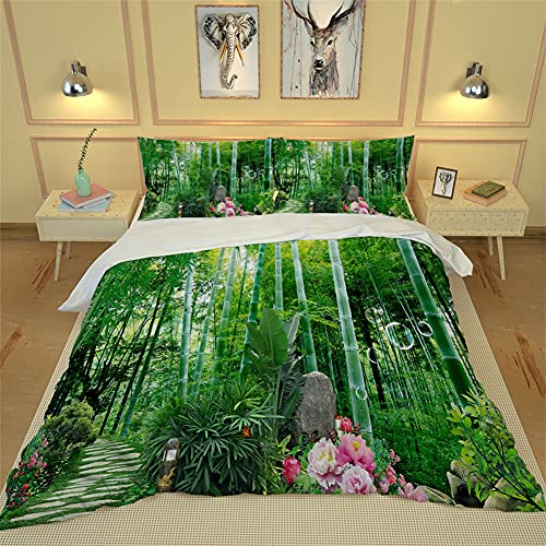 Ensemble de Literie avec Housse de Couette et Taies d'oreiller Arbre