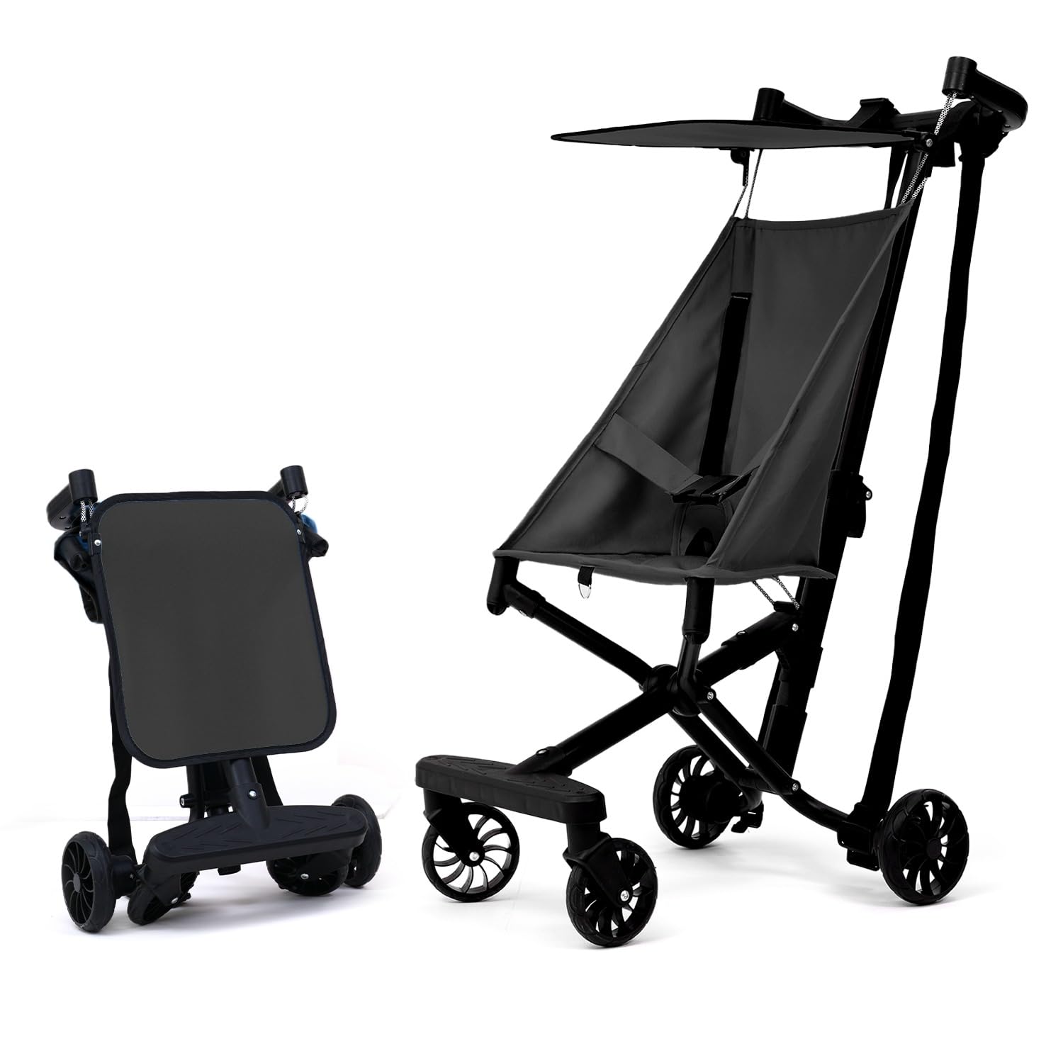 Lifelong Cuppy Baby Stroller for Kids | Lightweight Foldable Travel Pram | Cabin-Friendly, 5-Point Safety Harness | Storage Basket, All-Terrain Wheels, 20kg Capacity, Adjustable Canopy (LLBSTR43)