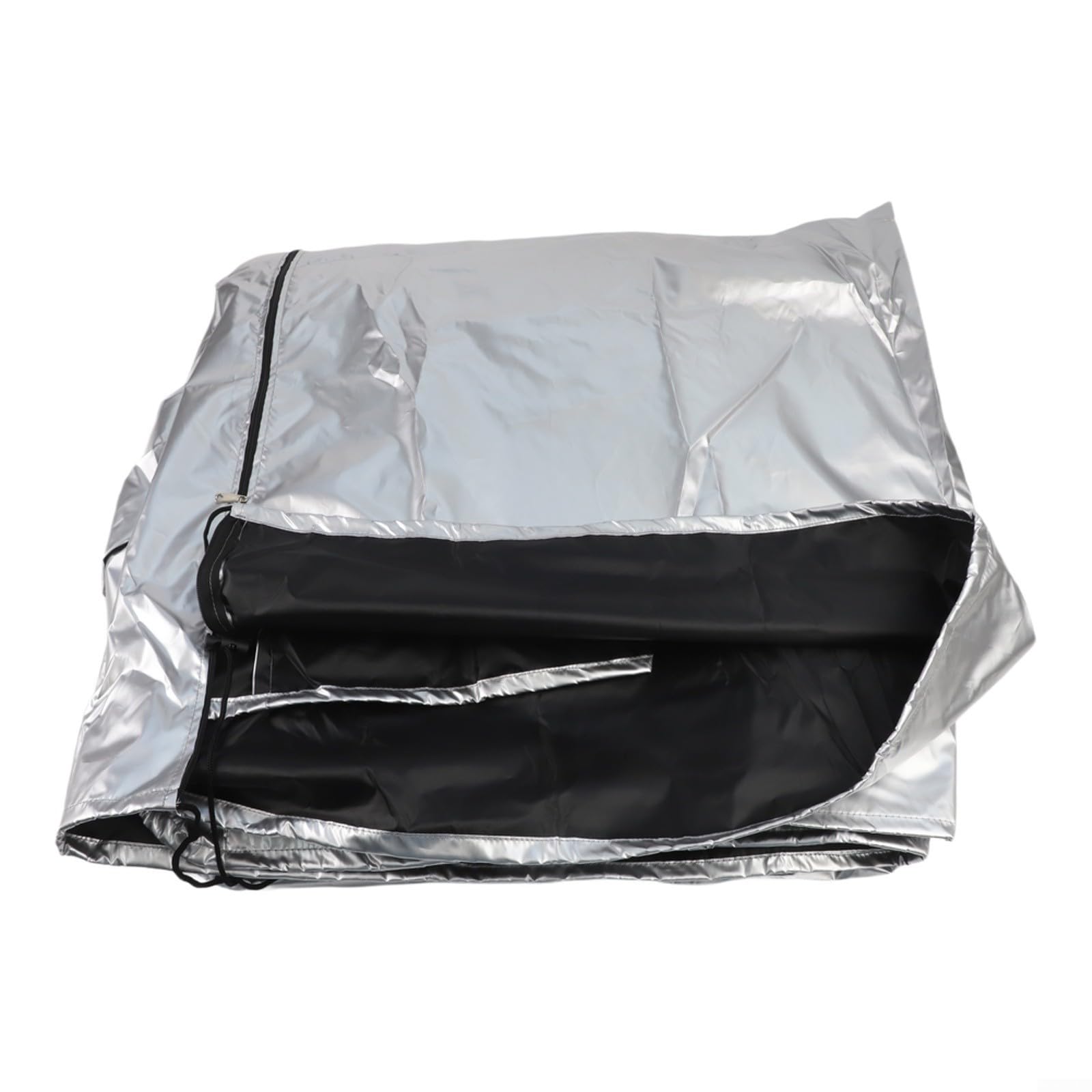 Housse de protection d'extérieur pour enfants en tissu Oxford 210D imperméable et coupe-vent avec cordon de serrage réglable en bas et fermeture éclair latérale (145 x 145 x 160 cm)