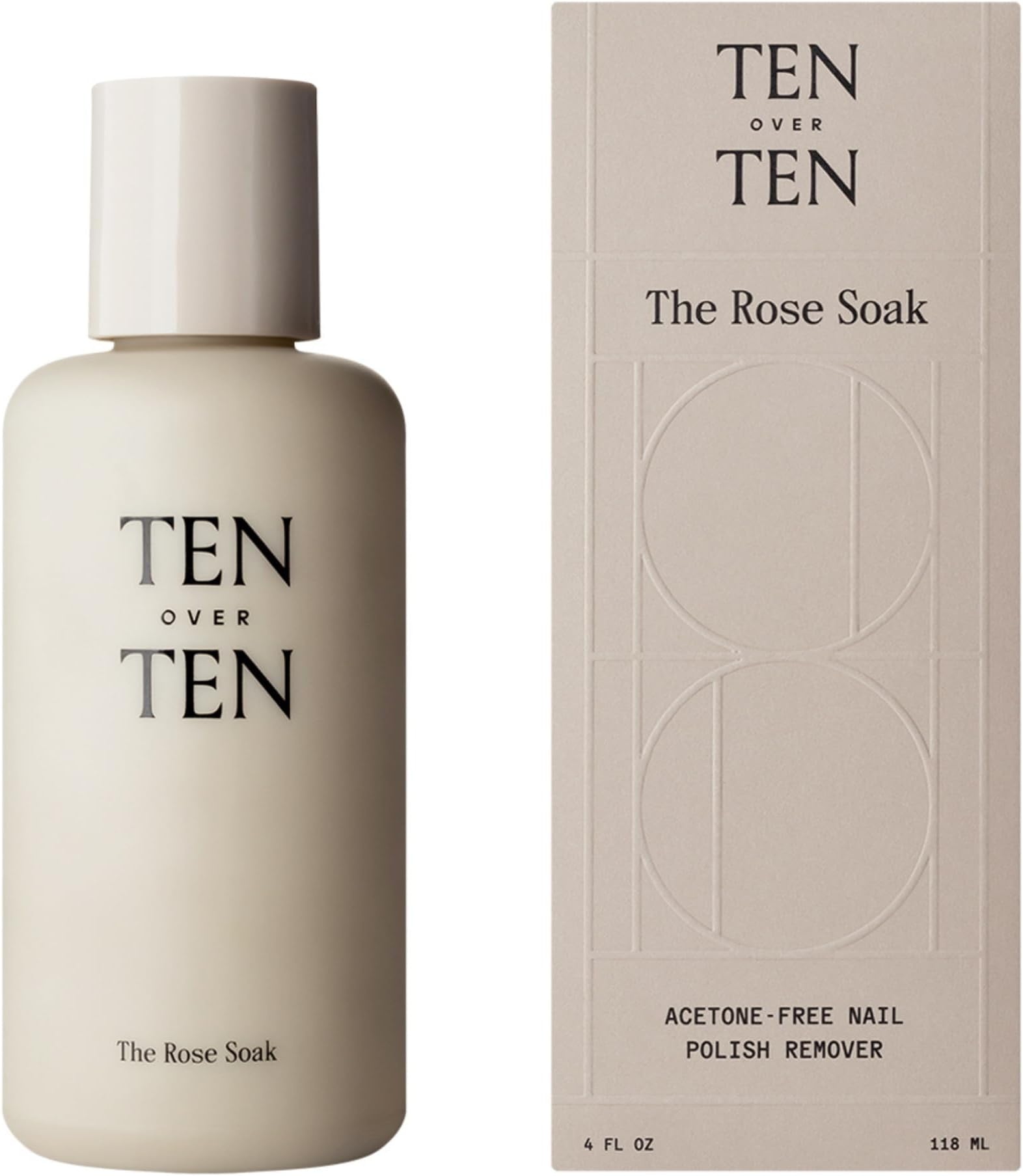 The Rose Soak Acetone-Free Nail Polish Remover | Clean, Natural, Non-Toxic Nail Care (4 fl oz | 118 ml)