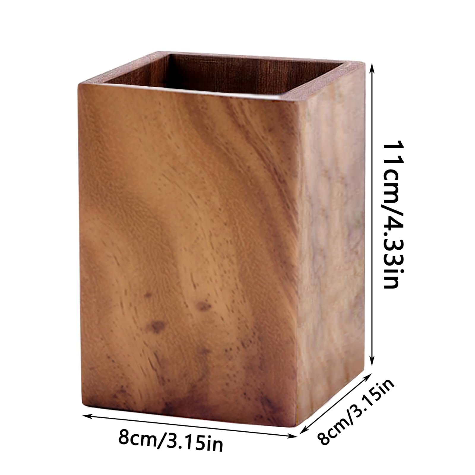 Eterspr Wooden Pencil Holder, Multifunctional Pencil Pot, Unique Pen Holder, Widely Used - Image 3