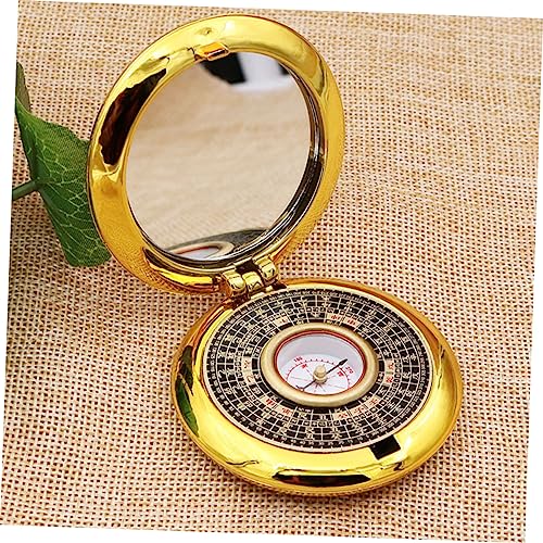 Brújula portátil metálica Toyvian vintage para camping miniatura 4