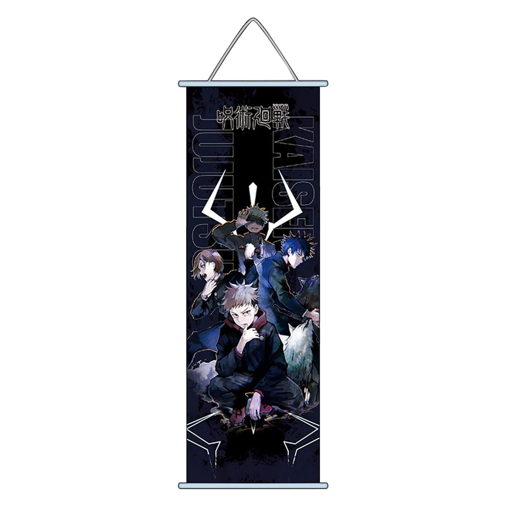 Xinchangda Scrolls Poster Banners Anime Gojo Satoru Itadori Yuji Fushiguro Megumi Poster Hanging Wall Picture Home Living Room Decoration 70x30CM