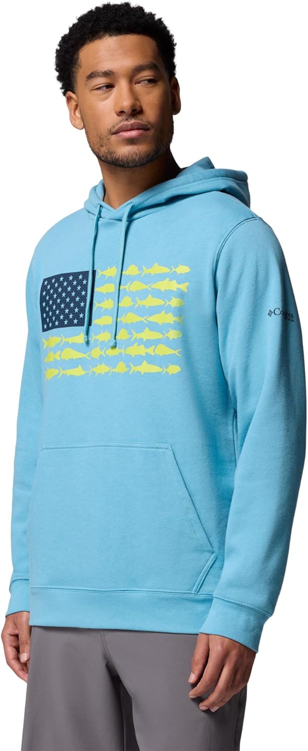 Columbia mens Pfg Fish Flag II Hoodie