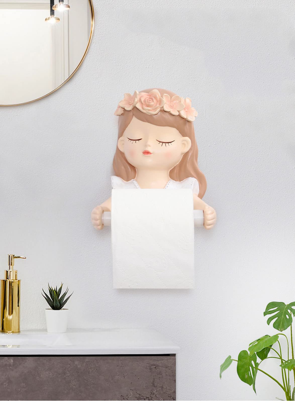 Cylindre en Rouleau de Papier Étagère de Support de Papier hygiénique, B