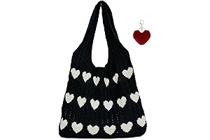 Crochet Heart Tote Bag: A Y2k Fashion Essential