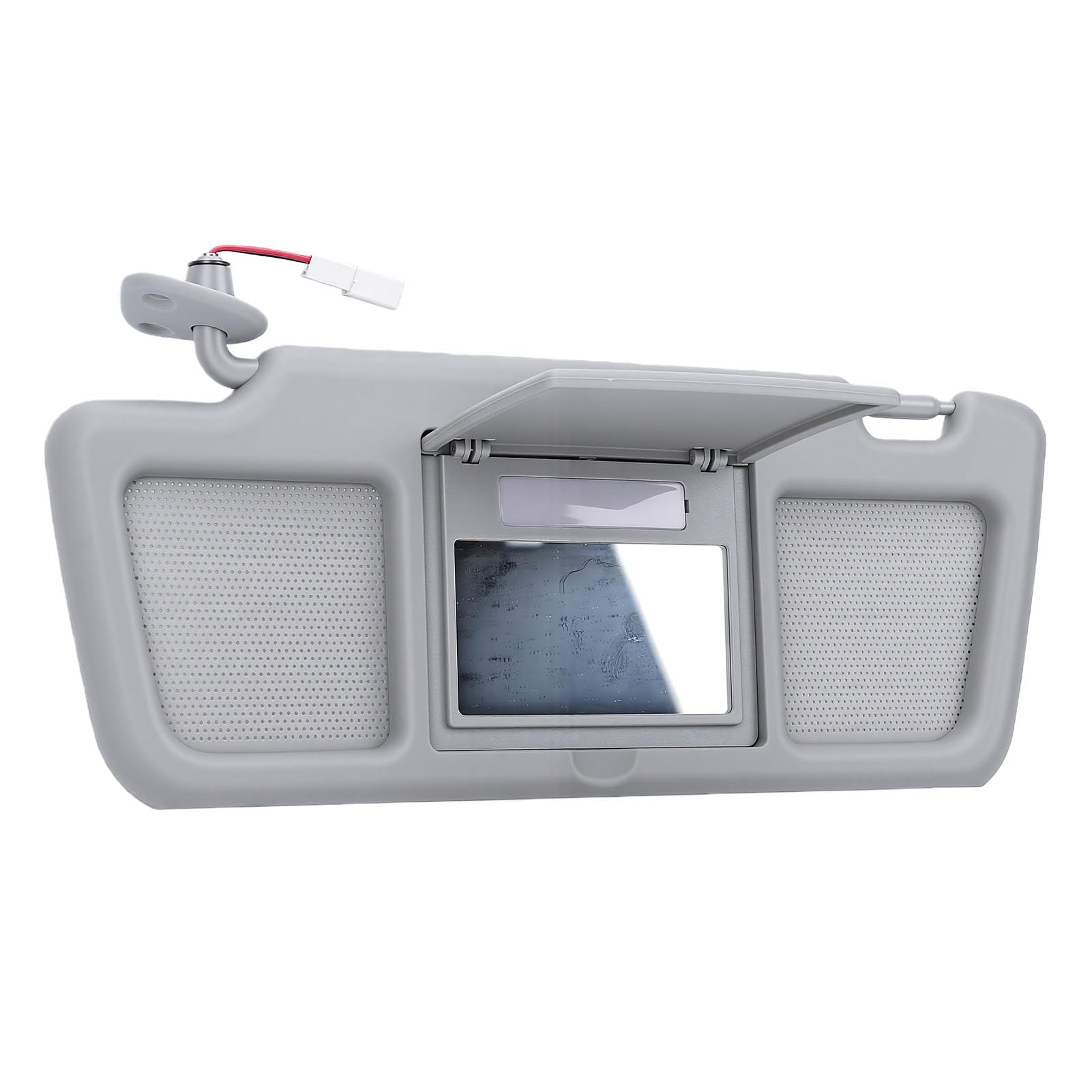 Goshyda Aletta Parasole Lato Conducente per RX-8 2004-2011, FE88-69-320B-77 Aletta Parasole Sinistra con Specchietto Cosmetico Illuminato, Interno Auto Resistente Al Calore, Grigio Chiaro,