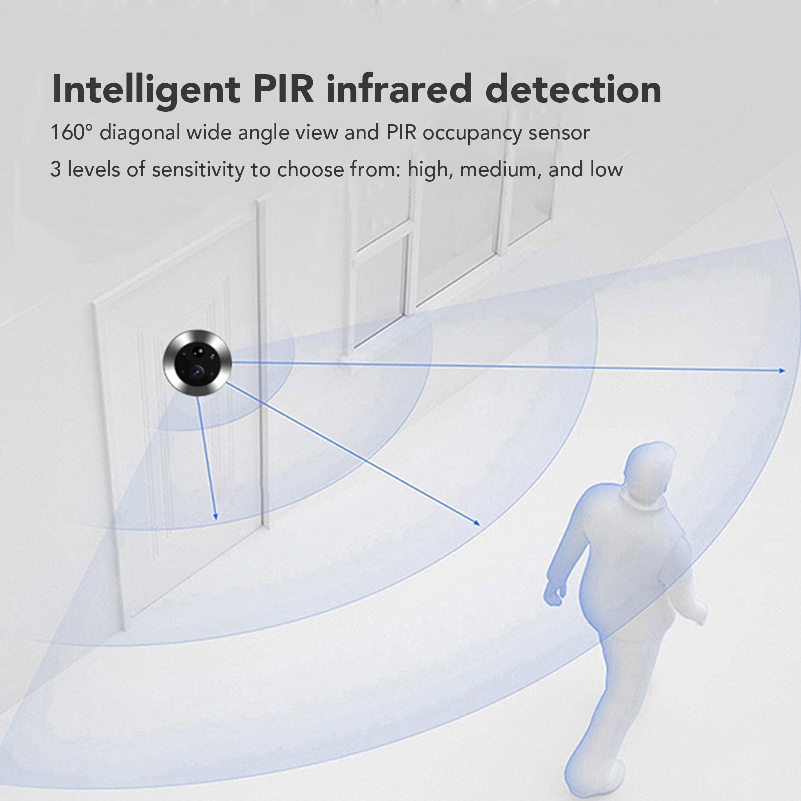 Videocitofono WiFi Con Display 4.3 - 1080P, Visione Notturna, Rilevamento Movimento - Foto 10