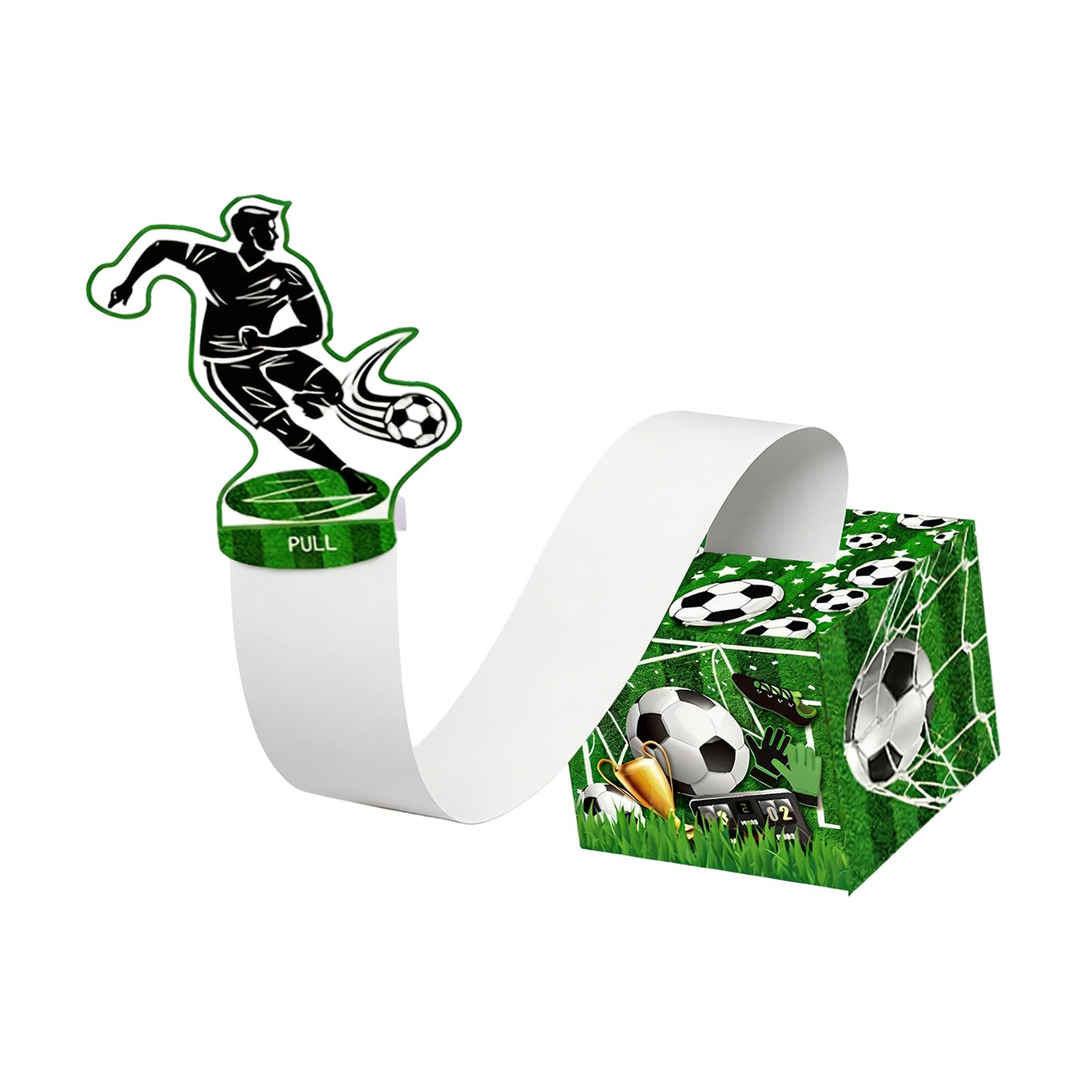 Qusinfc Themed Birthday Cash Pull Box Exciting Present for Childrens Football Celebration Decor Money Pull Birthday Gift