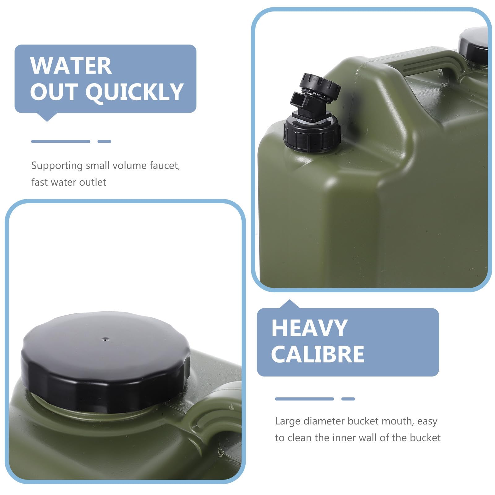 Tragbarer Wasserbehälter mit Griff 18l Pe für Camping und Jagd