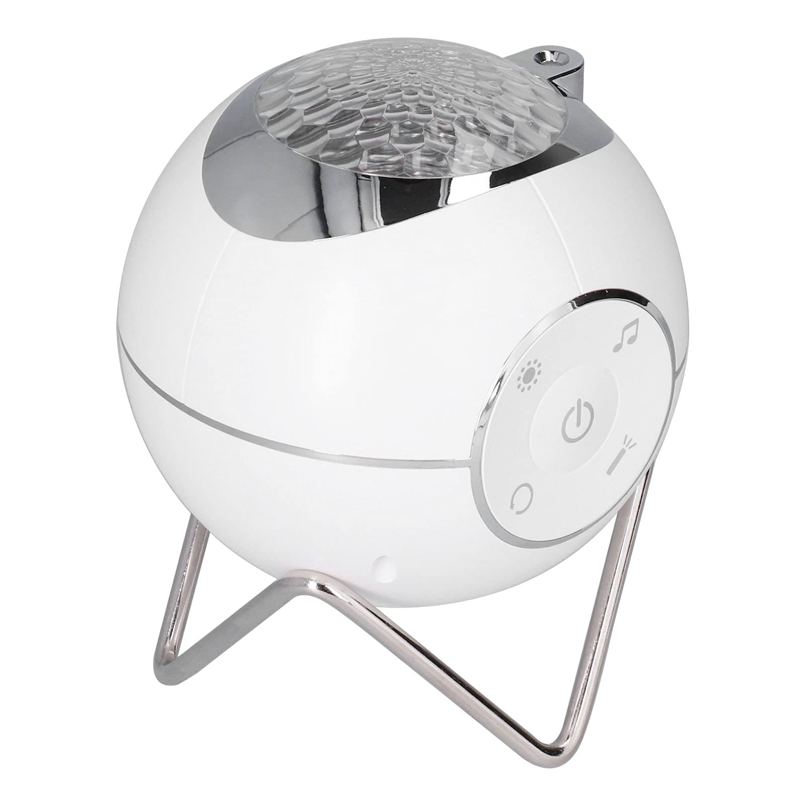 Proyector de estrellas con carga USB, proyector de luz LED con botón táctil, lámpara de luz nocturna con música para habitación de niños