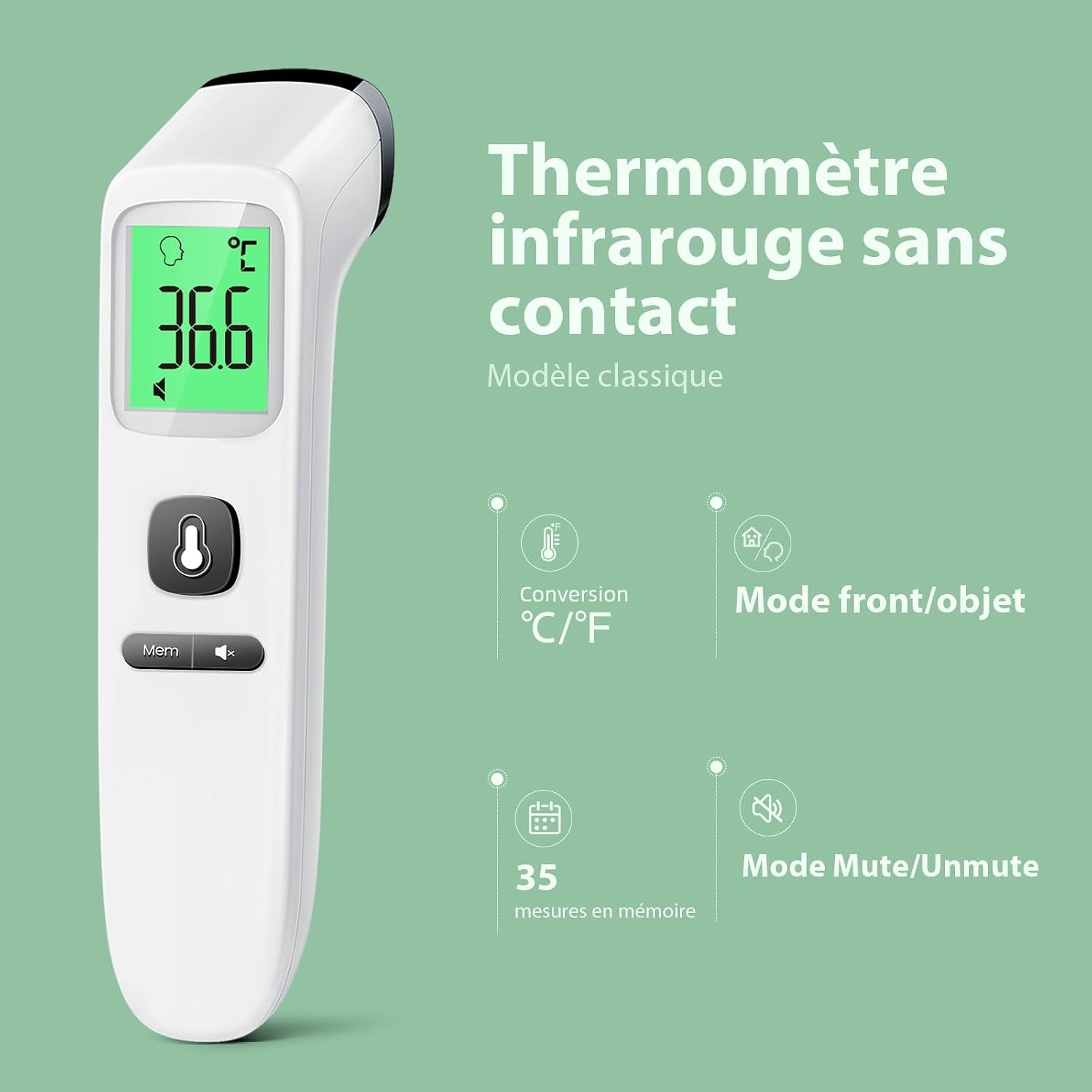 Les Meilleurs Thermomètres Frontal Sans Contact : Précis et Pratiques pour Toute la Famille !