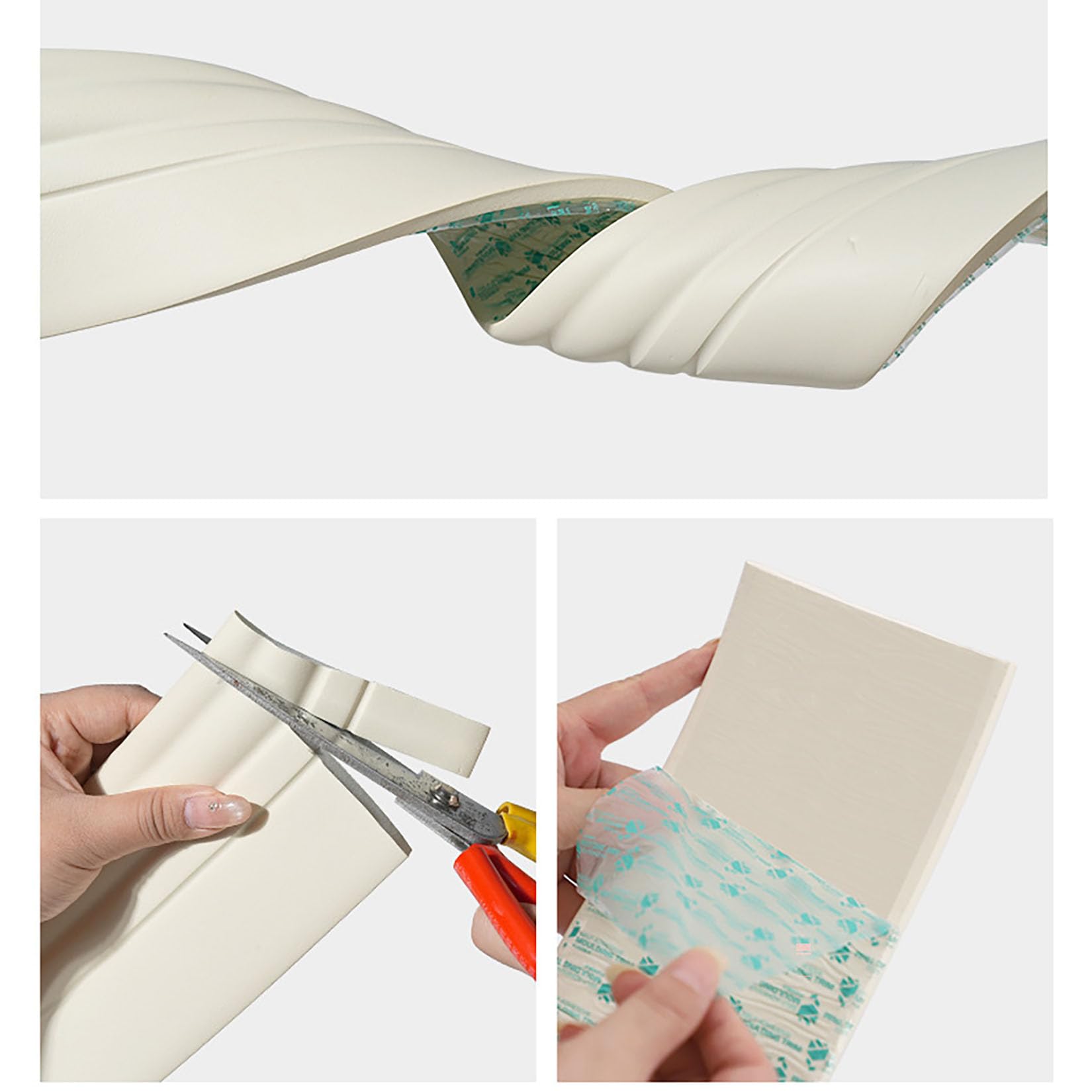 Rodapié blando autoadhesivo,120mmx11 mm,10 m,NBR,rodapié flexible,Molduras de Pared Protector Esquinas,tira flexible fácil de cortar,cinta de sellado de juntas,para salón,baño,cocina