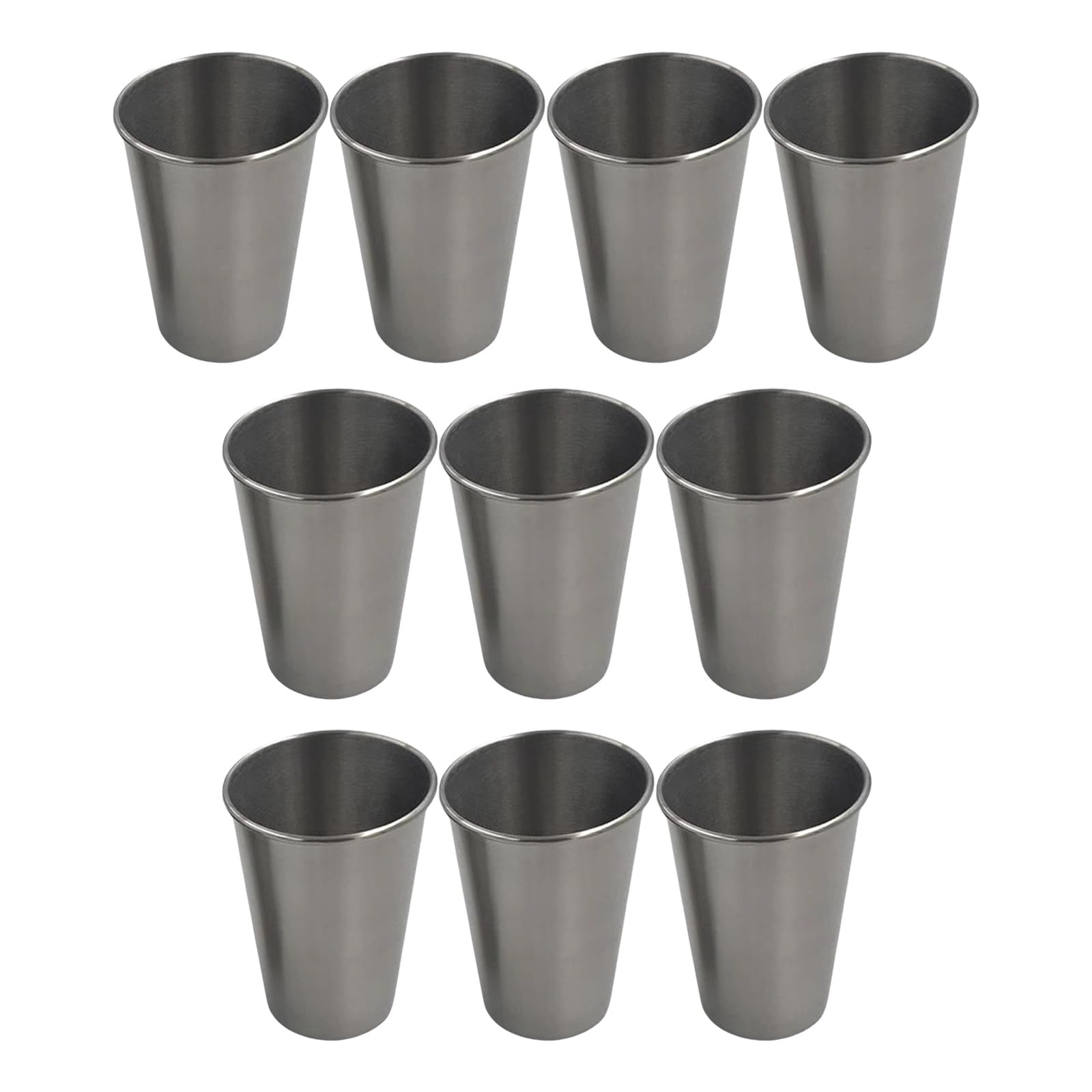 Elnwnnkc 500Ml Of 10 Insulated Stainless Steel Cups Drinking Cups Produced For Rusts Resistance And Flavorful Tastes Rustproof Beverage Mugs