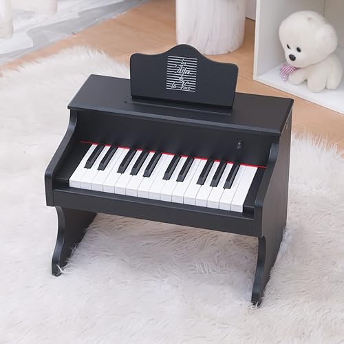 Miniatura 6 de BELIFEGLORY Teclado de piano digital de 25 teclas para niños, piano de mesa, teclado eléctrico para el hogar, mini piano de música, instrumento