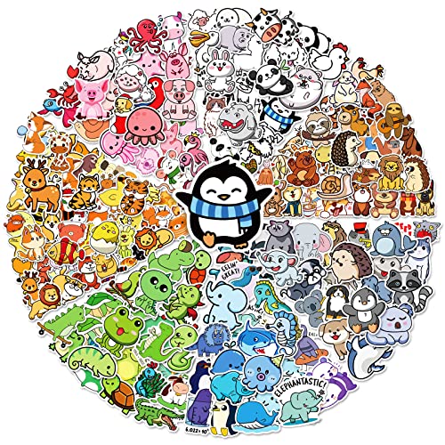 Lifebe Cute Animal Stickers For Kids 200Pcs, Waterproof Farm Stickers Pack For Water Bottle Laptop Computer Phone Case, Vinyl Dog Cat Kawaii Stickers For Teens Adults Girl Boy #TOP9