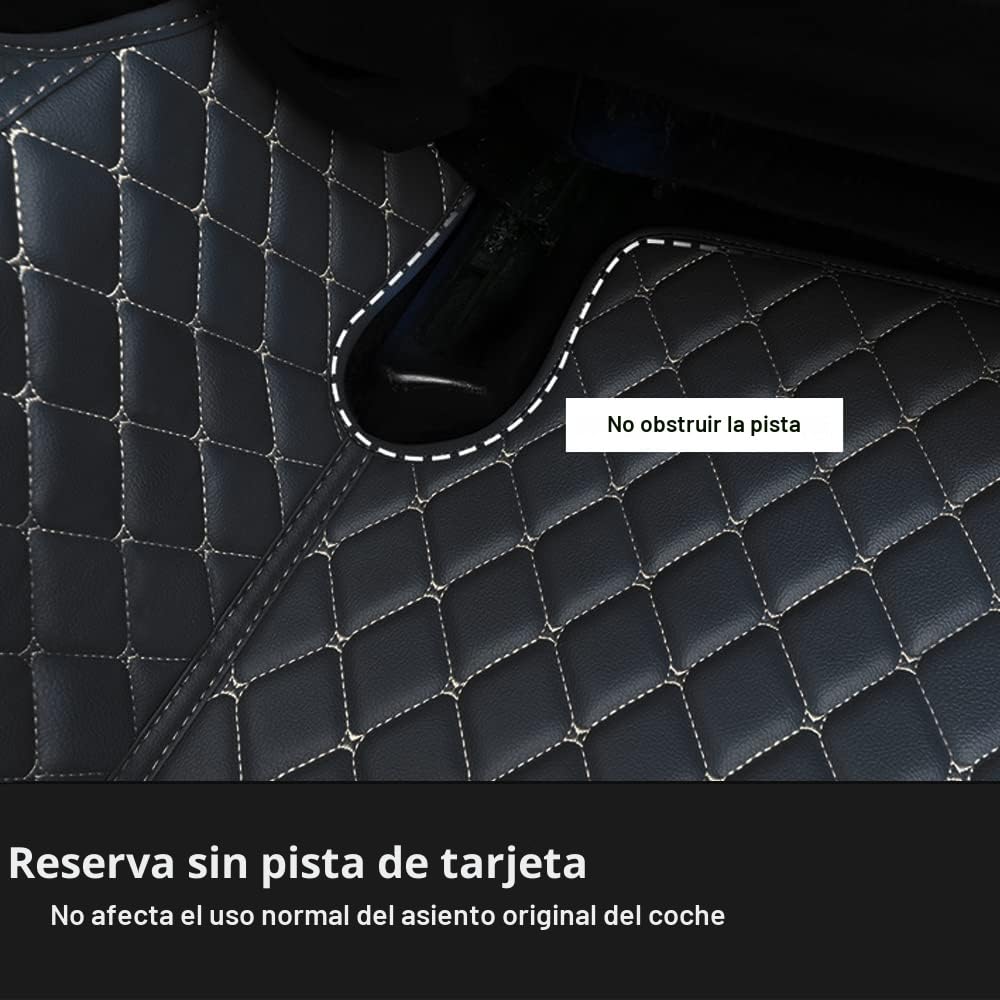Alfombrillas Coche De Cuero Antideslizantes para automóviles 98% Modelos Protección Completa y Estilo para su Automóvil Negro Azul
