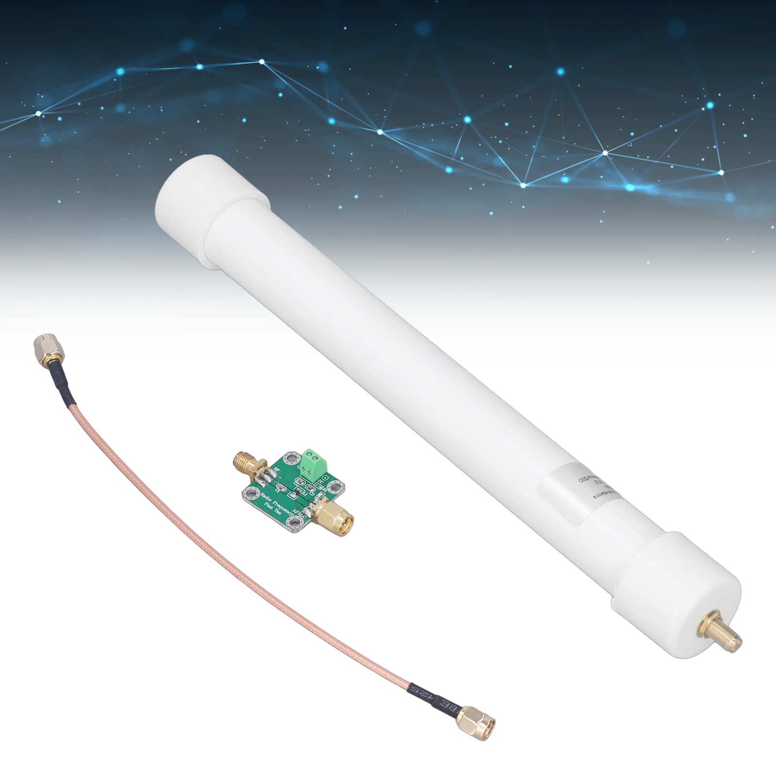 Antena ADS-B 1090MHz 36dBi Alta Ganancia Omnidireccional Impermeable para Aviones Receptor Señal Exterior Aviación Rastreo Vuelos Antena Receptora Amplificador Exterior