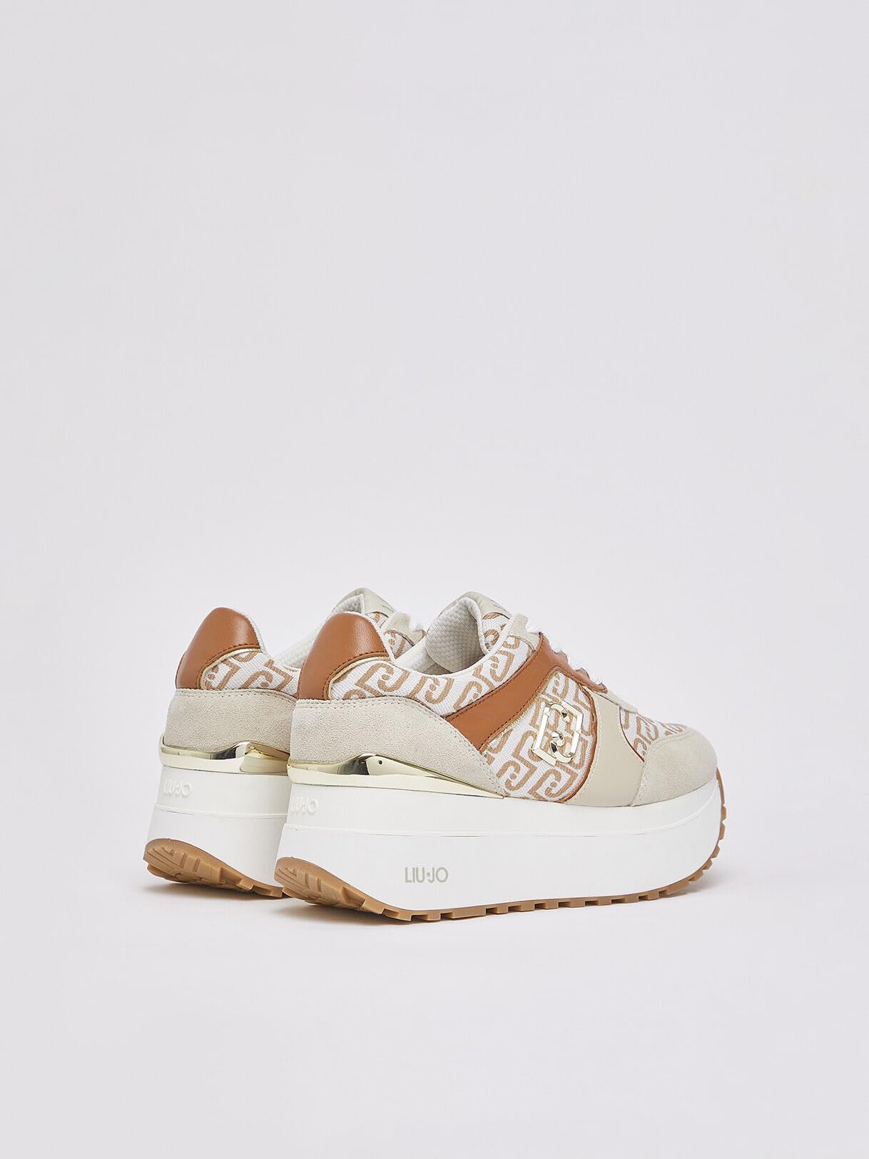 Liu Jo Sneakers Super Platform in Monogram Jacquard