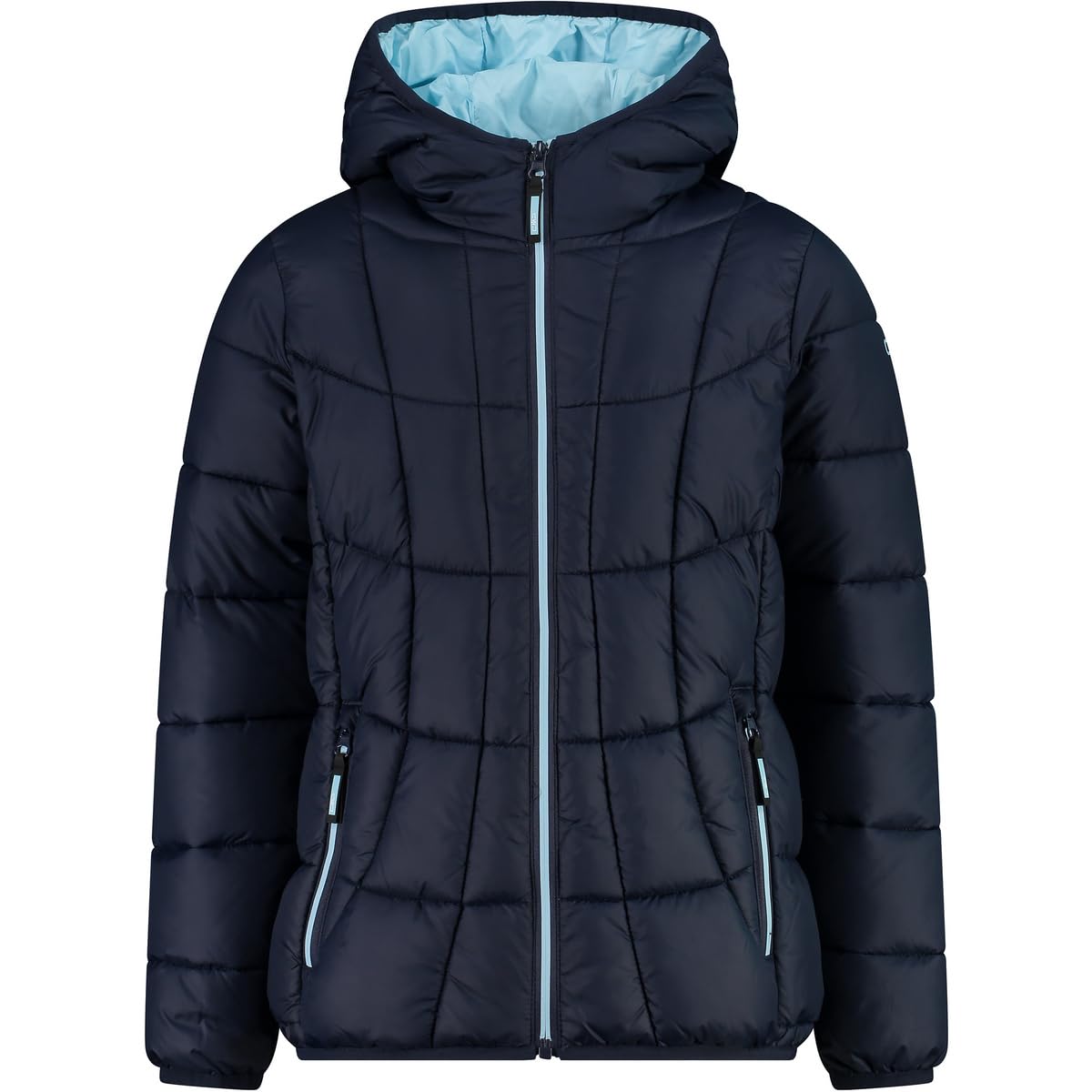 CMP - Kid G Jacket Fix Hood, Black Blue, 152