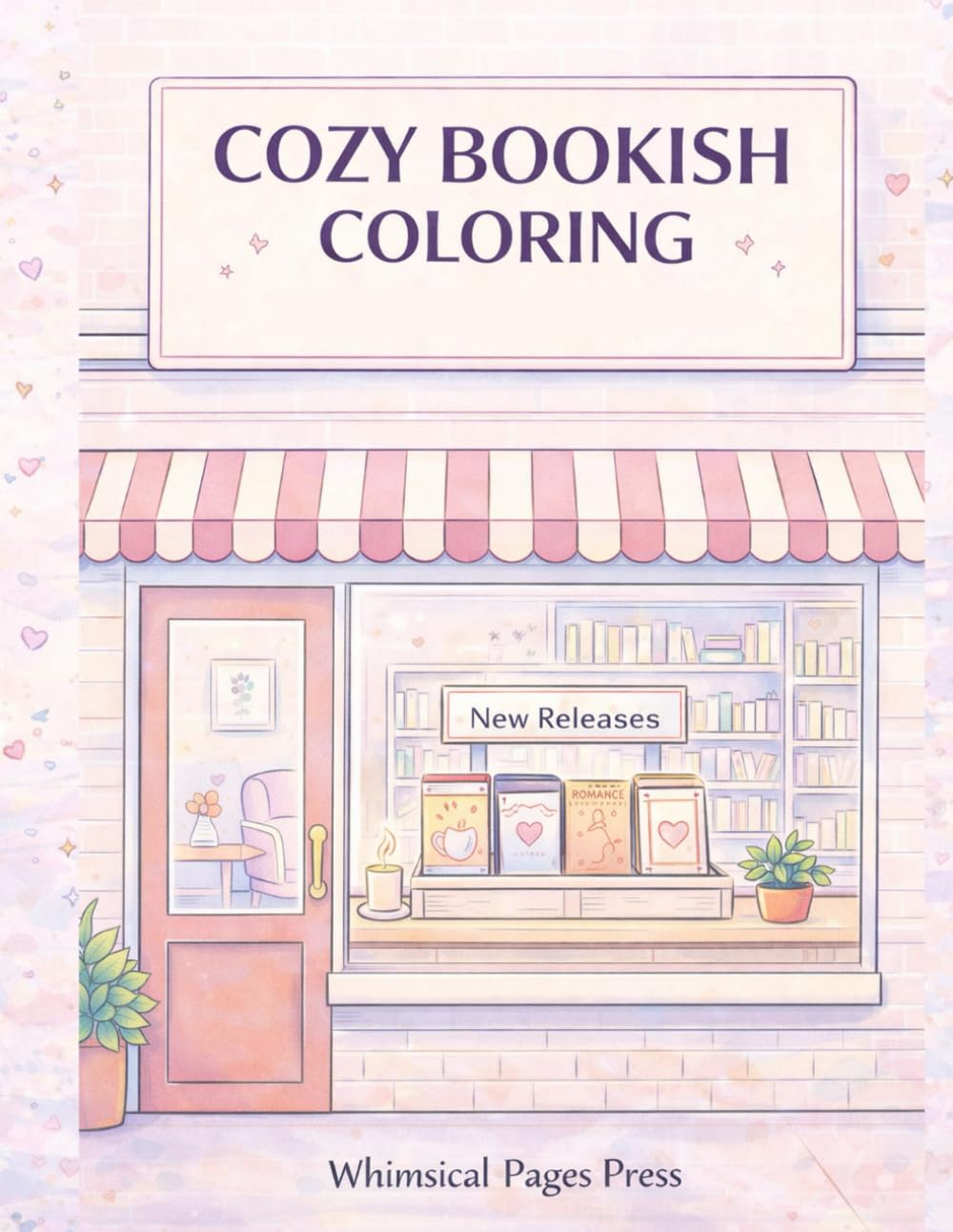 Cozy Bookish Coloring: 40 Relaxing Bookish Scenes for Adult Relaxation