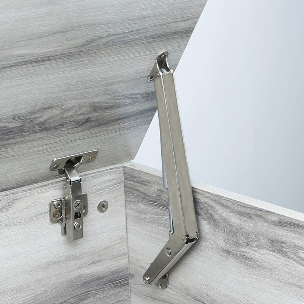 Soft Close Lid Support, 250N Gas Struts Heavy Duty Hinges Automatic Slow Lowering Safety Pneumatic Lid Lifters Gas Springs (2 Pack)