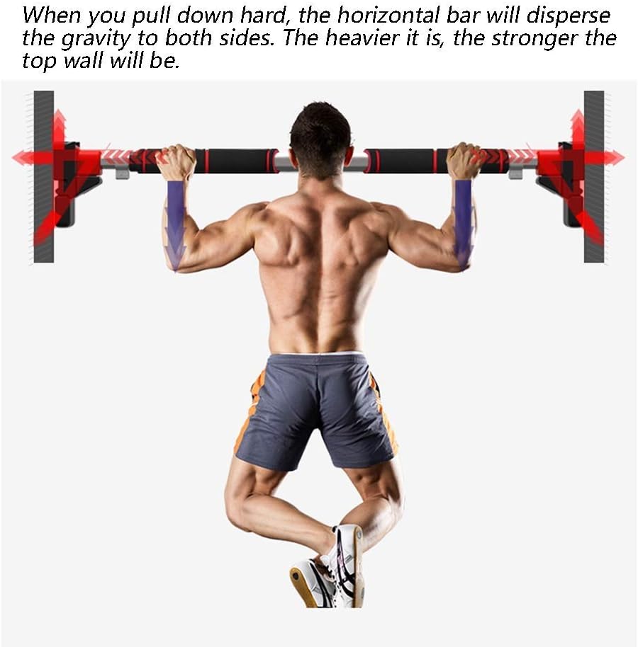 Pull-Up Bars Door Frame Horizontal Bar, Portable Adjustable (72-152cm) Multifunctional Strength Training Equipment, Safety Load 200kg (Size : 72-92cm)