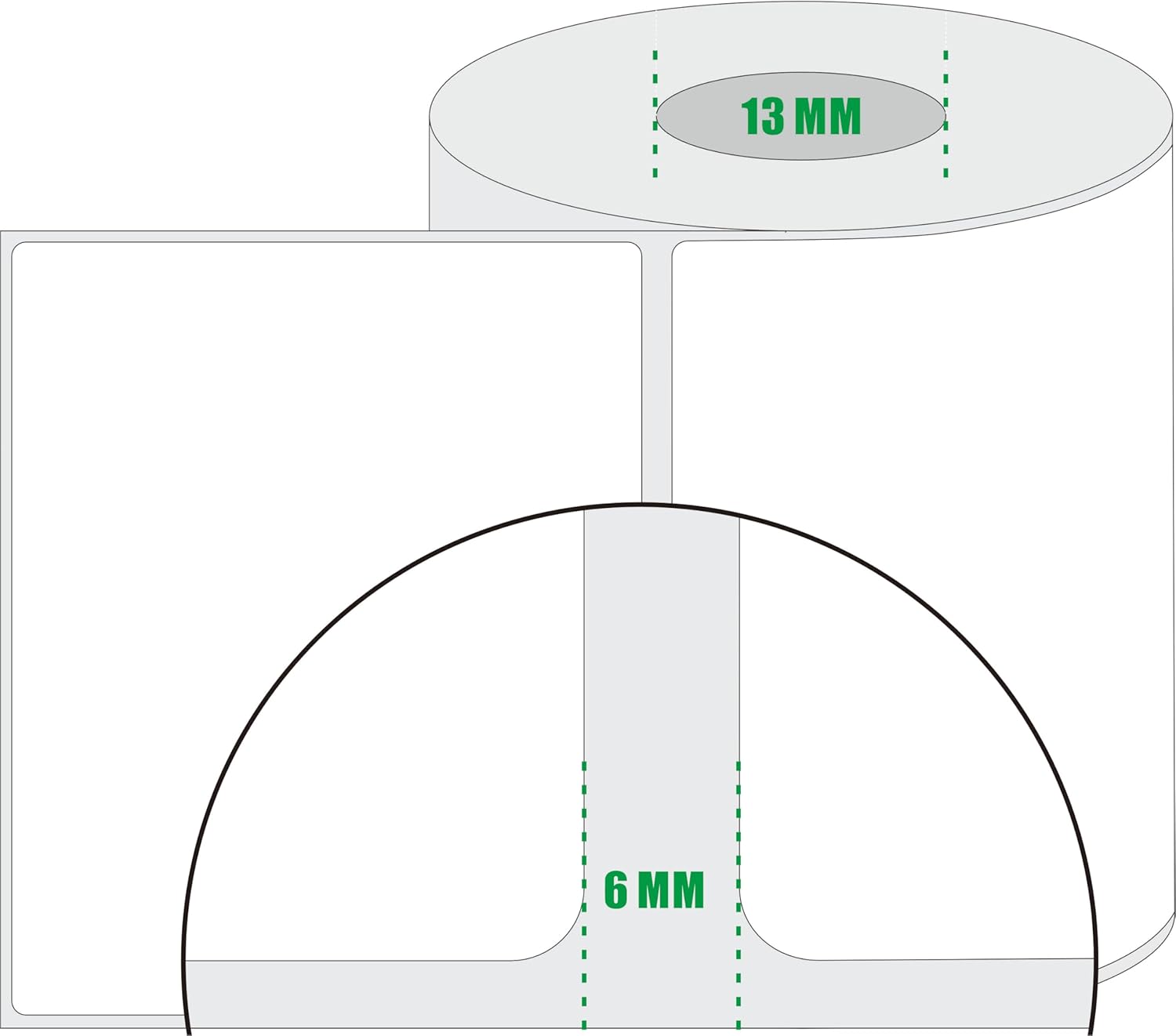 M220 Labels M110 Thermal Labels for Phomemo M110 M220 M120 M221 Label Maker Tape Refill for CLABEL 221B Label Refill 1.97'' x 3.15'' 50x80mm 3 Rolls White - Image 2