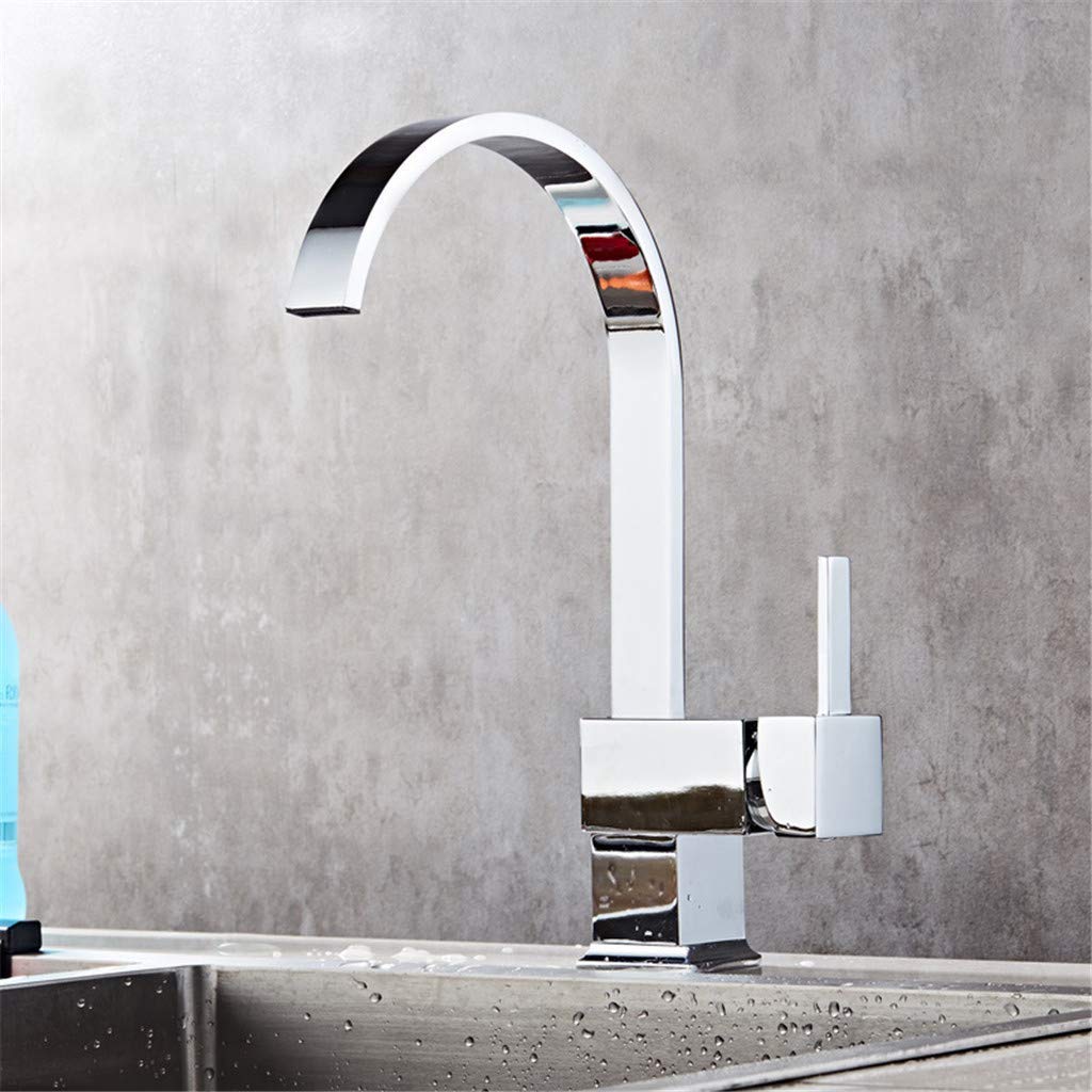 Robinet d'évier rotatif à 360 degrés avec mitigeur eau chaude et froide