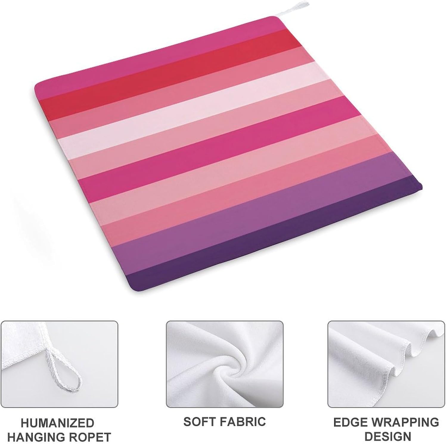 Lesbian Pride Flag Hand Towels for Bathroom Kitchen Towels Small Towel Handkerchiefs with Hanging Loop 4PCS
