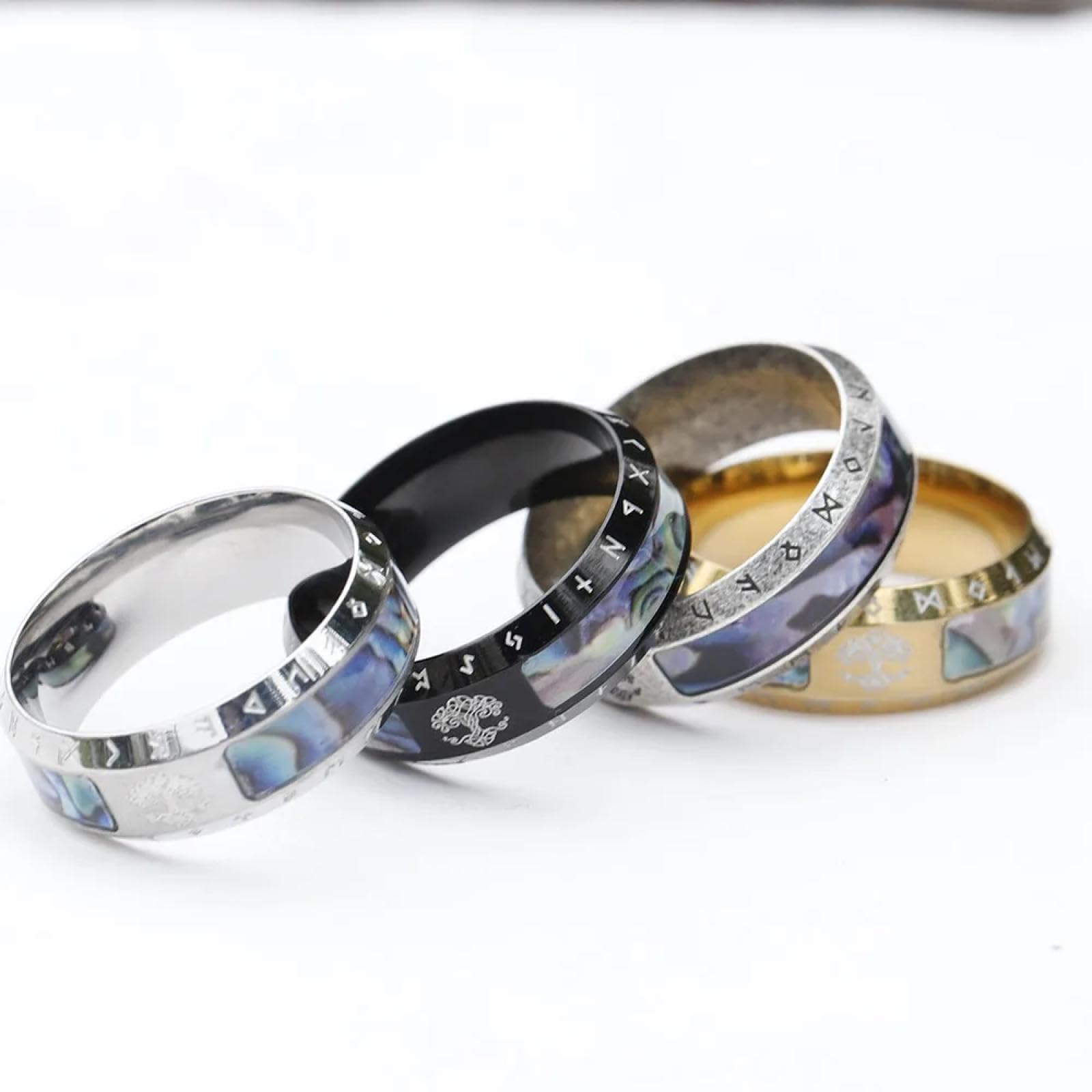 Ring Ringe Damen Bijouterie Herren Mode Nordic Viking Ringe Für Männer Vintage Keltischen Knoten Ring Punk Biker Amulett Schmuck