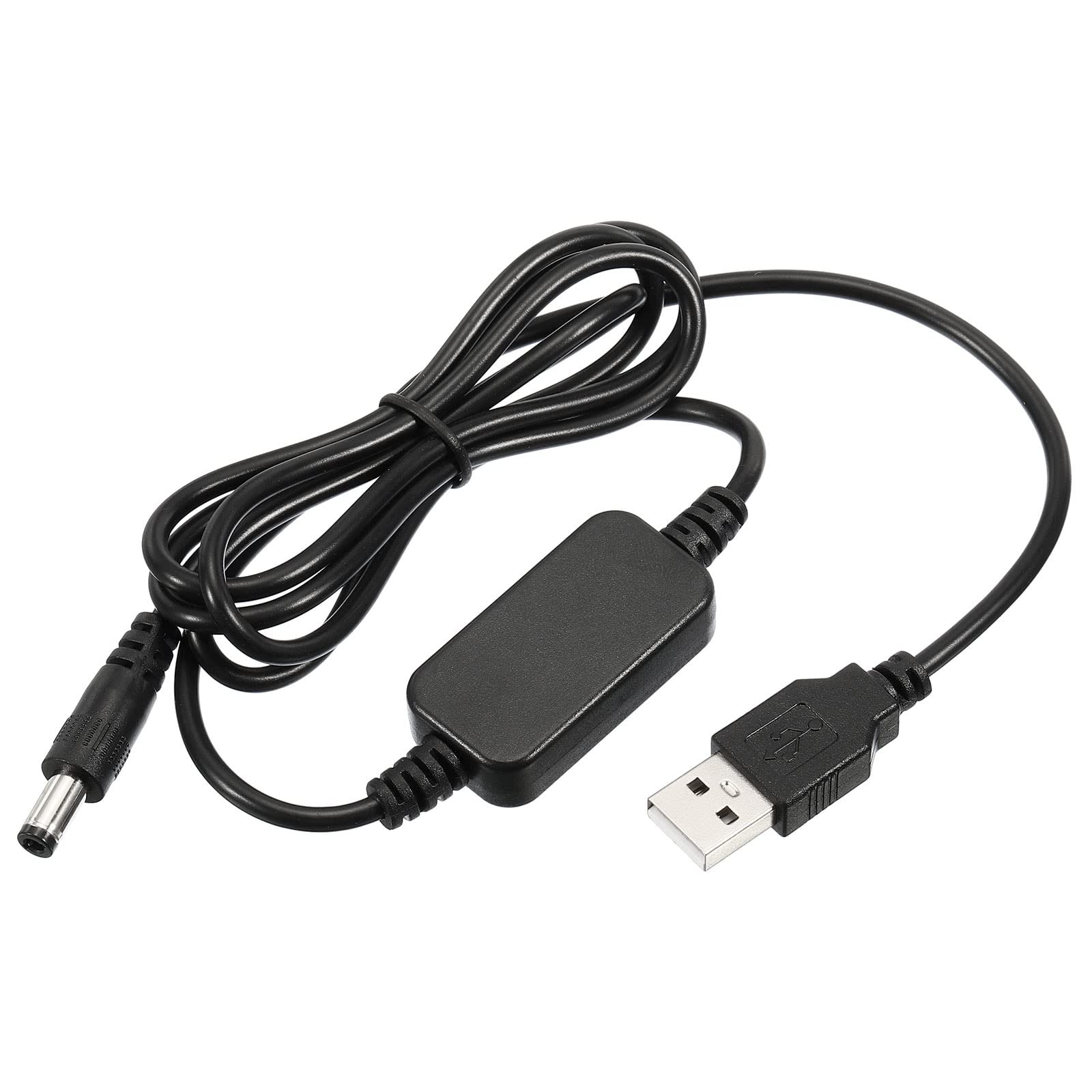 USB 5V To 9V Step-Up Voltage Converter Cable – DC 5.5x2.5mm Jack For Router, Camera, Car Recorder (12W, 2A)