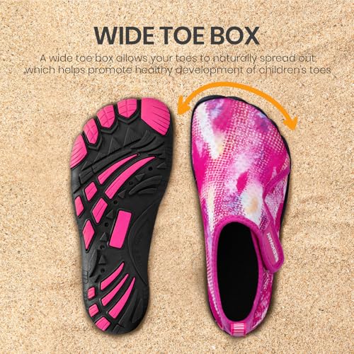 Image of SEEKWAY Barefoot Water Shoes for Kids - Wide Toe Box and Quick-Dry Sand Shoes Toddler for Hiking Swim Beach Pool Kayak Sport Accessories, Camping Essentials Non-Slip for Boys Girls Sizes