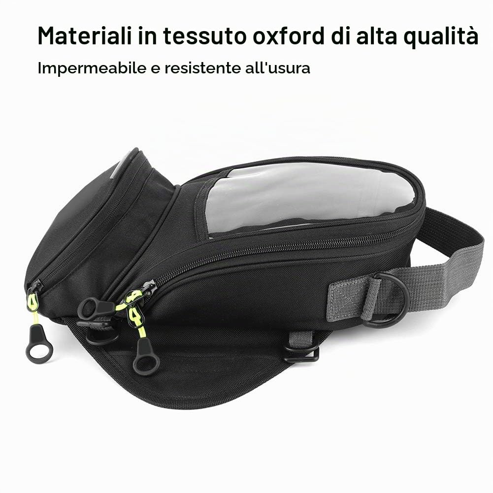 Tbest Givi Borsa Serbatoio Impermeabile Magnete Navigatore Bisaccia Grande Finestra Trasparente Zaino Moto