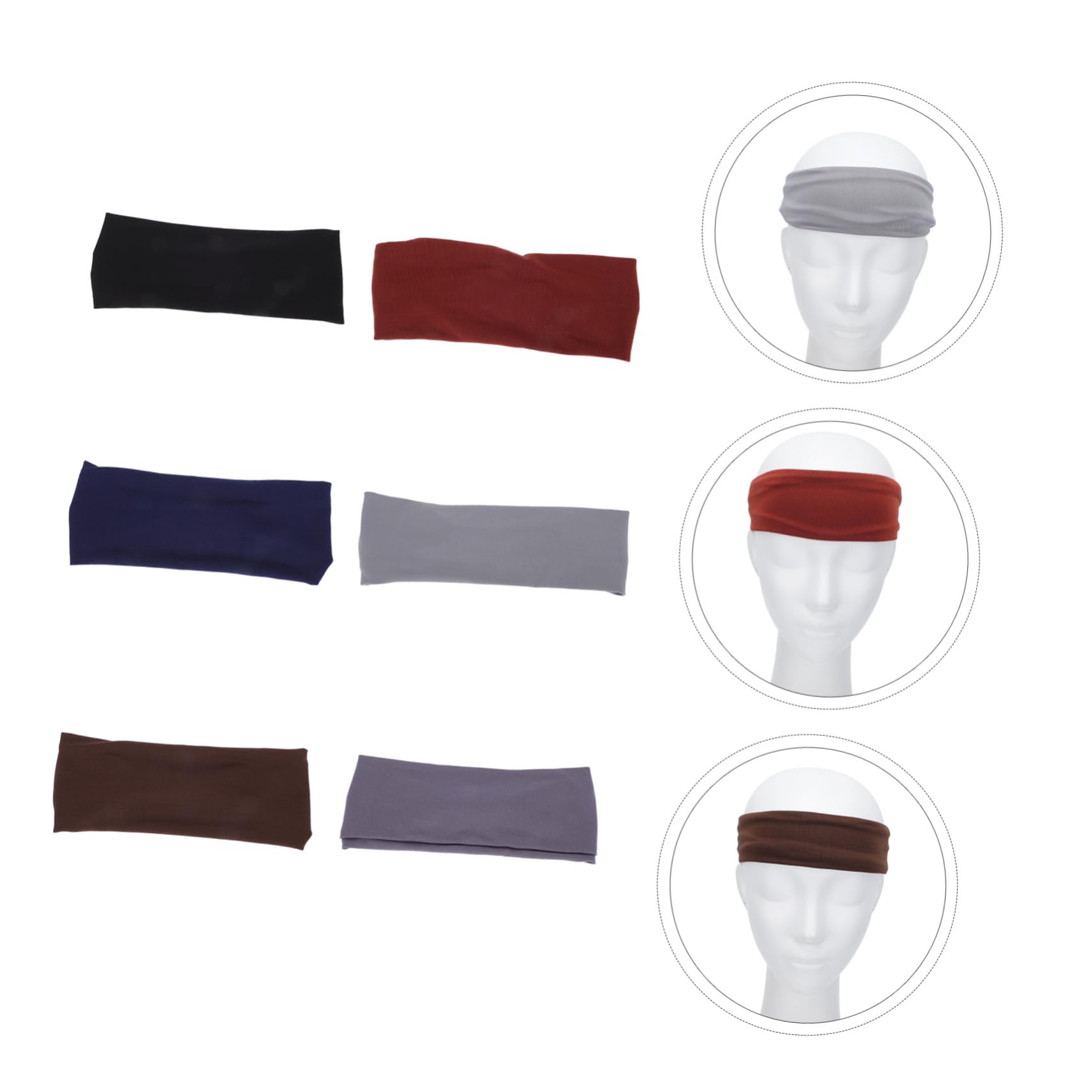 Diadema Deportiva Diademas Ajustables Diadema Deportivo Diadema Transpirable Cabello Venda Yoga Banda Absorbente De Sudor Correr Banda para El Sudor Poliéster