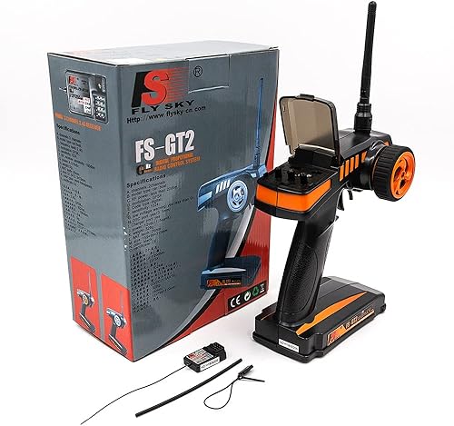 Miniatura 1 de Transmisor Flysky FS-GT2 RC con receptor FS-GR3E 2.4G Radio Modelo Transmisor Digital para RC Car Boat